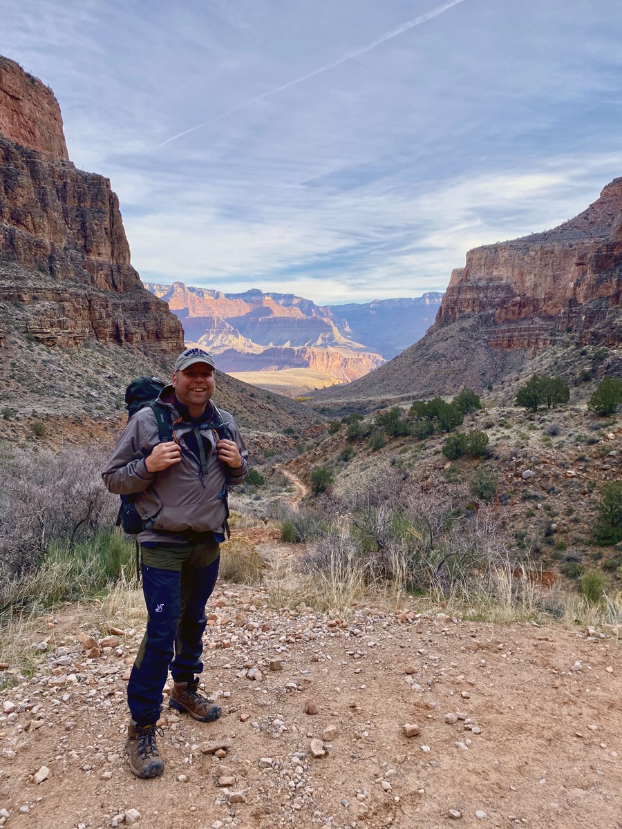 Karl Hiking The Grand Canyon