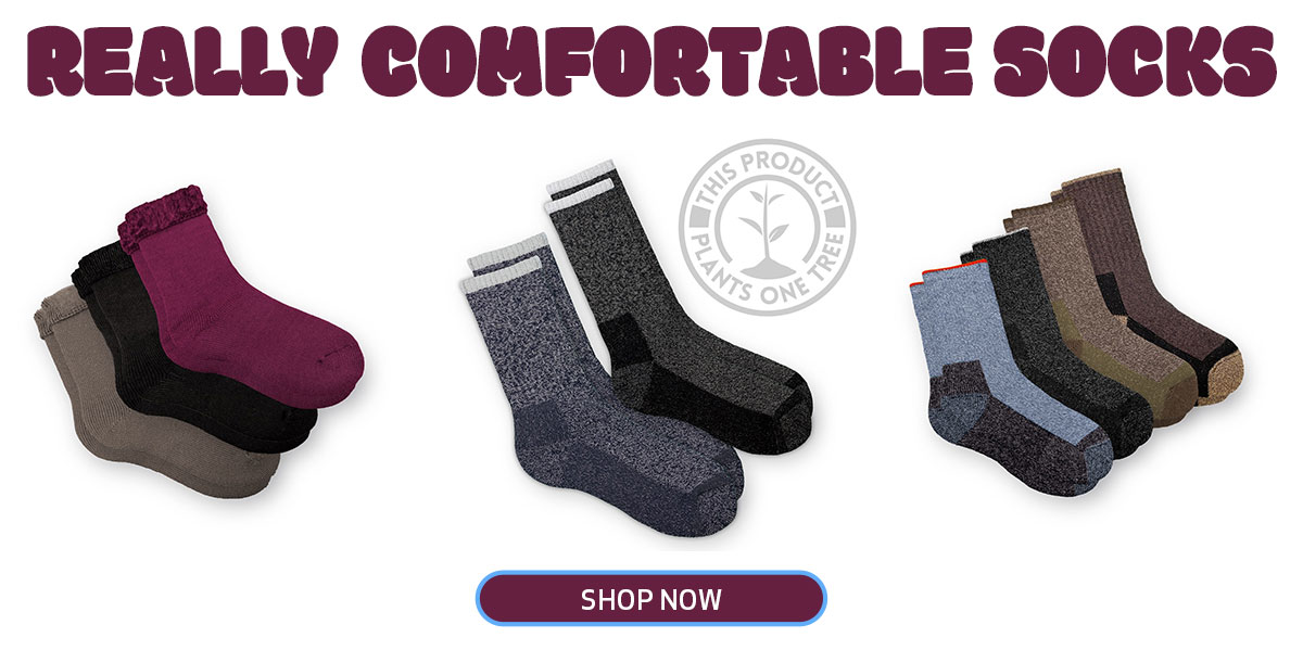 Really Comfortable and Warm Thermal Socks - Blue Flame Footwear